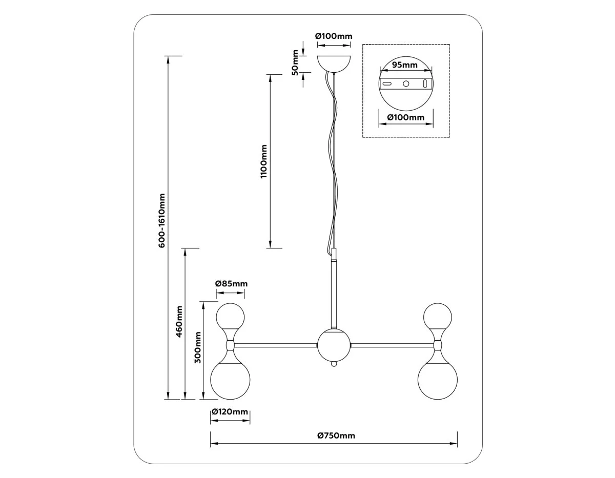 картинка Подвесная люстра LH51051