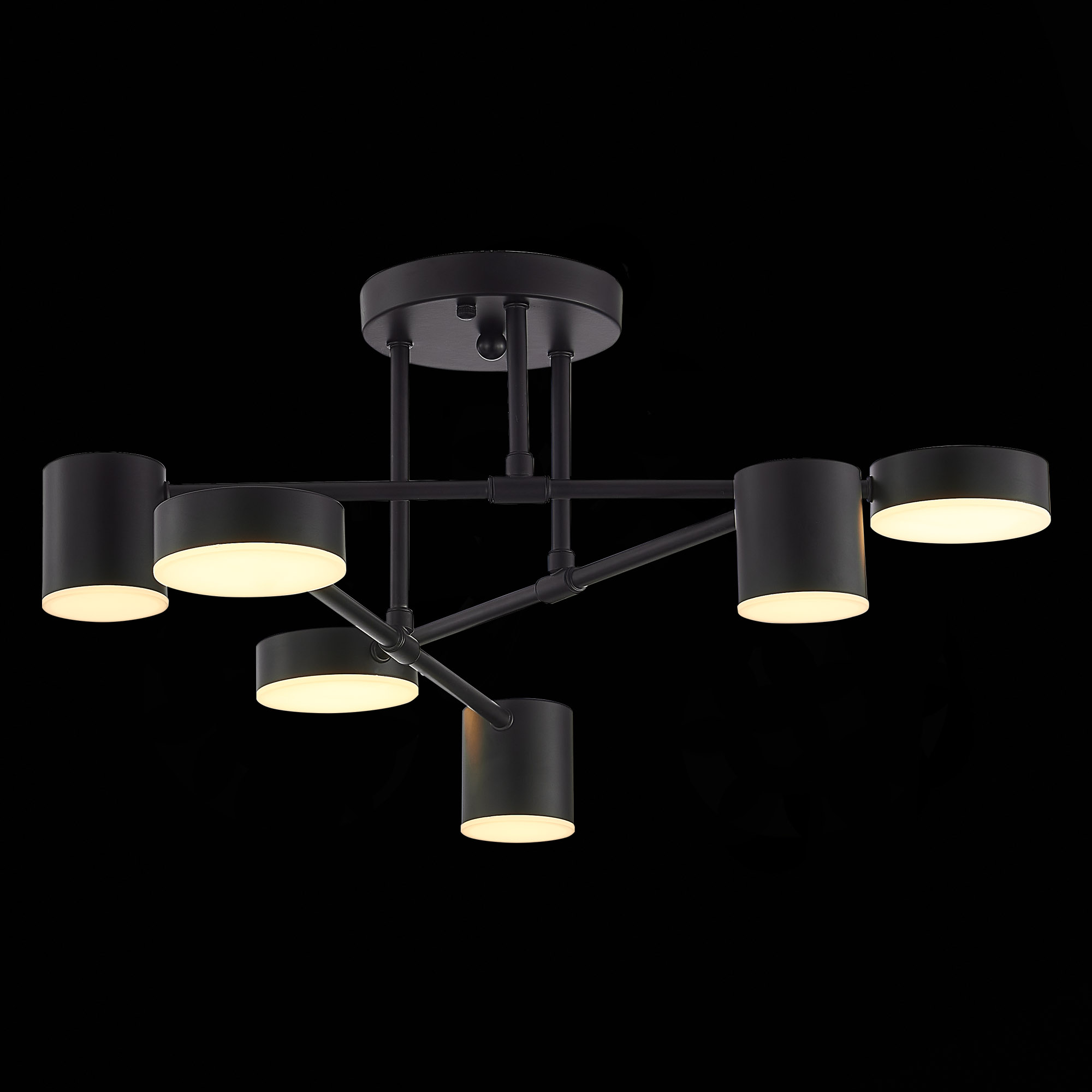 картинка SLE201042-06 Светильник потолочный Черный/Черный LED 6*7W 4000K