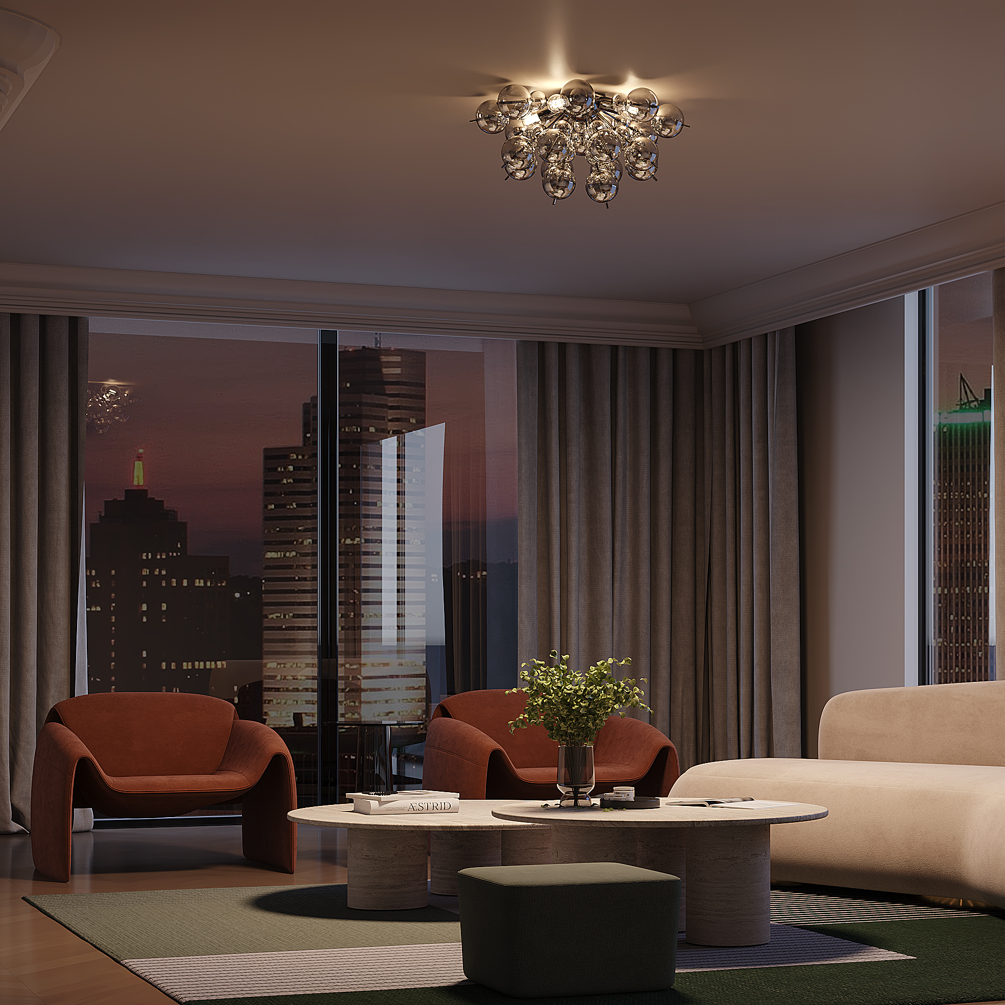 картинка Потолочный светильник Maytoni MOD133CL-04CH