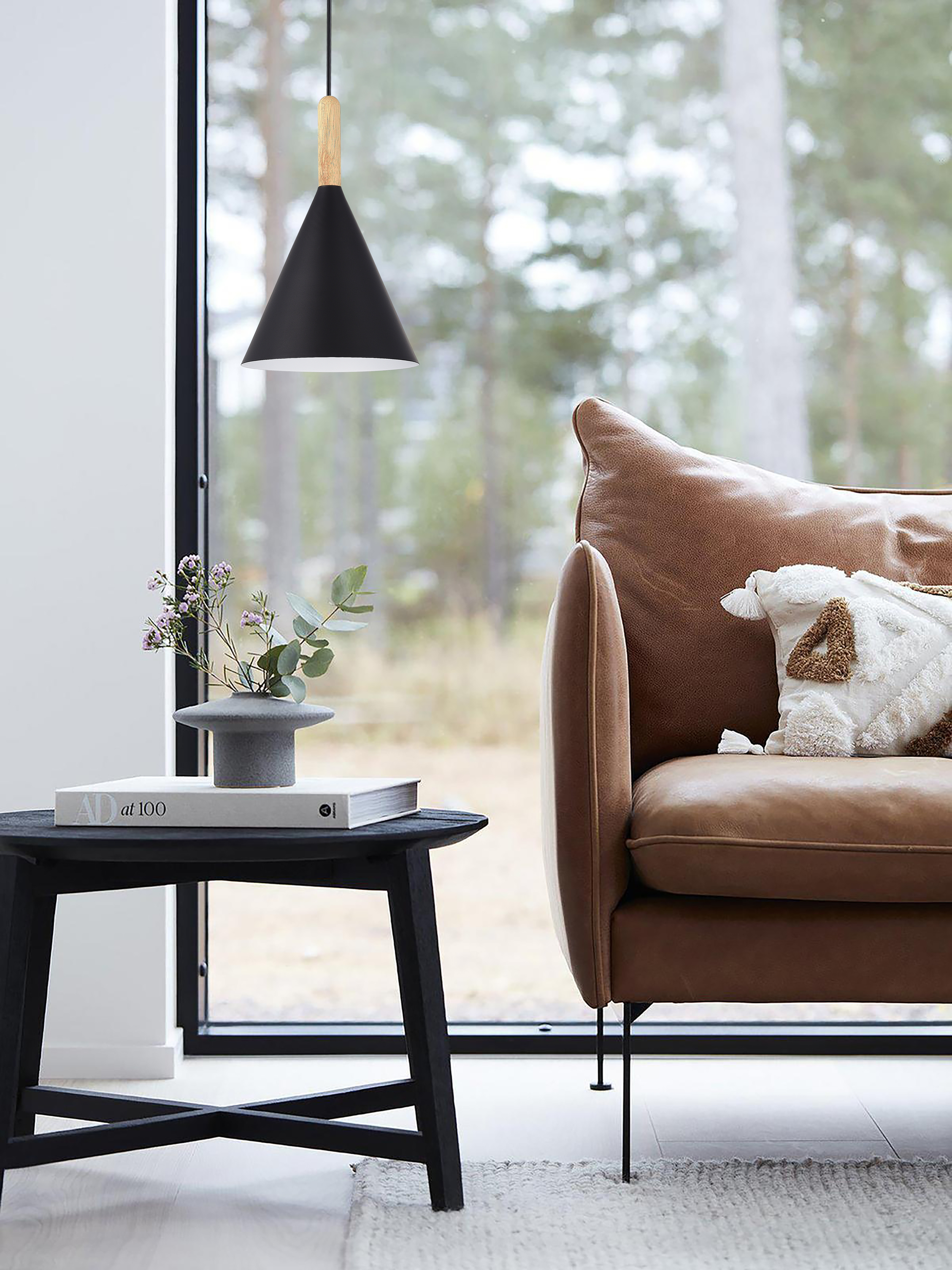 картинка SLE1255-403-01 Светильник подвесной Черный/Черный E27 1*40W