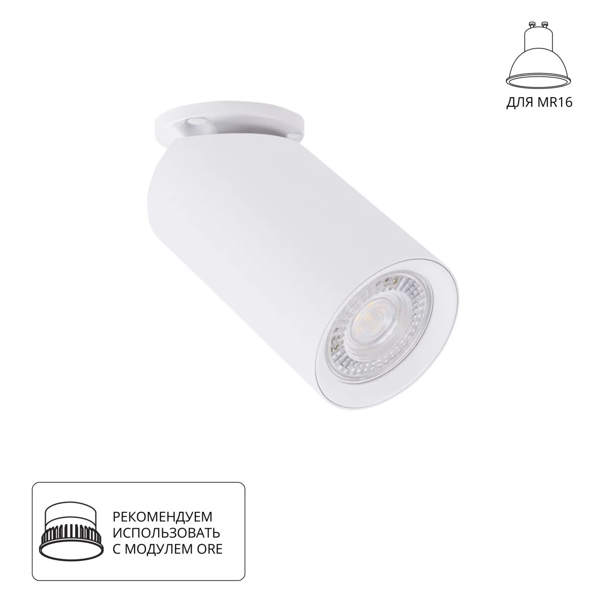 картинка Спот Arte Lamp NODO A3213PL-1WH