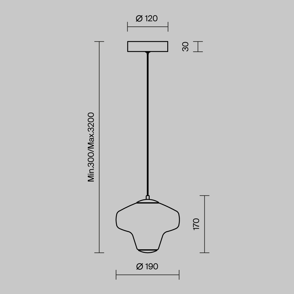 картинка Подвесной светильник Maytoni MOD359PL-L6BS3K1
