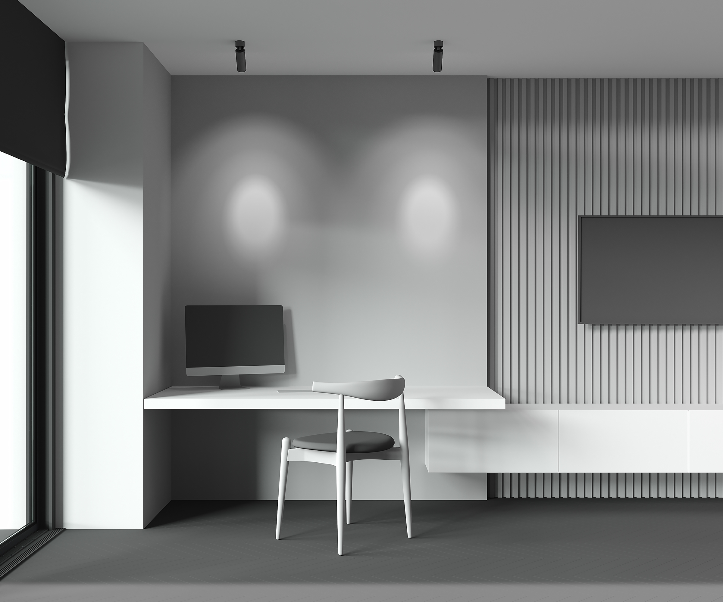 картинка Потолочный светильник Technical C055CL-L12B4K-W-B