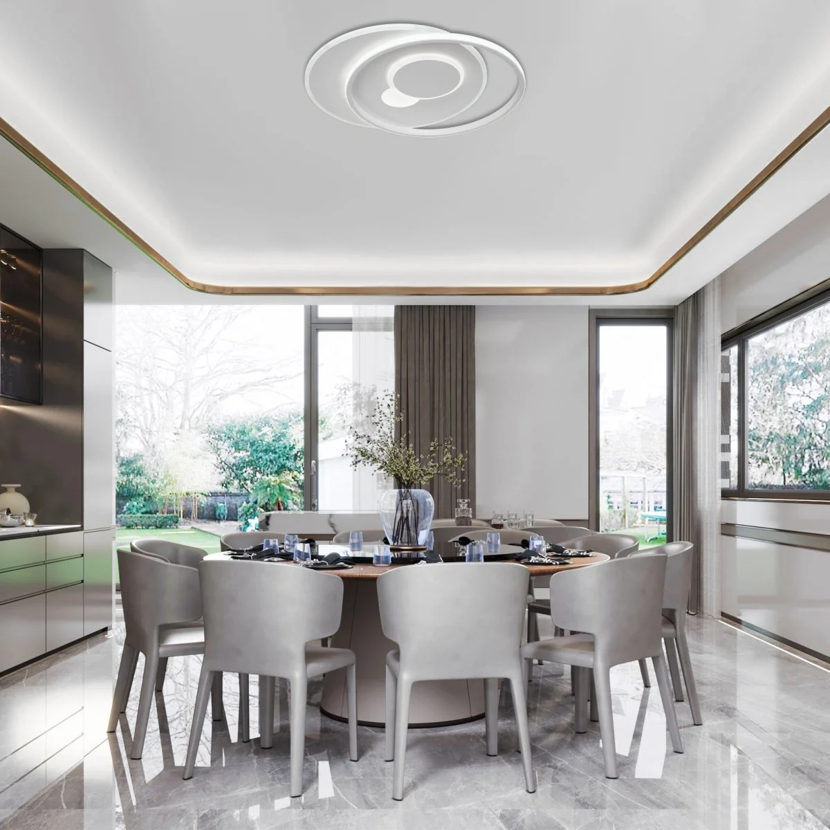 картинка Потолочный светодиодный светильник 90256/1 белый