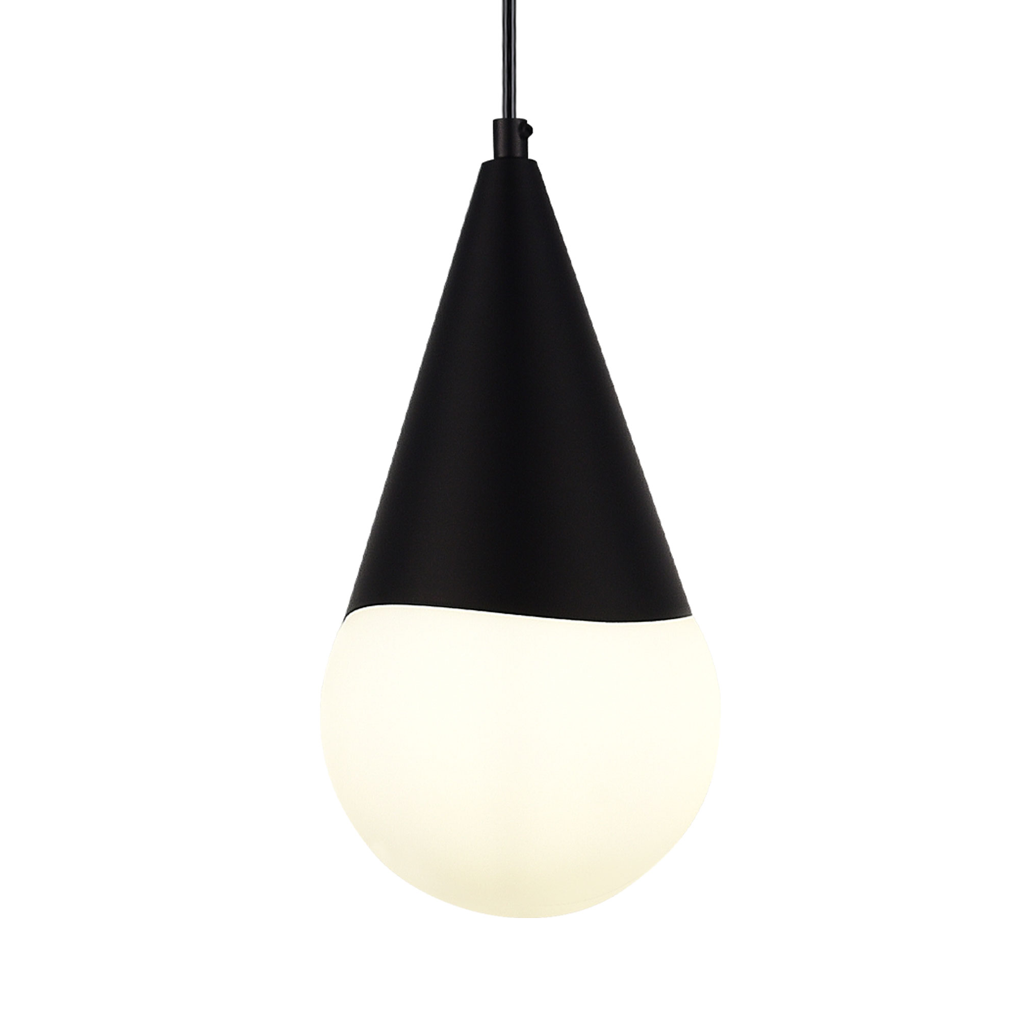 картинка SLE1197-403-01 Светильник подвесной Черный/Белый E27 1*40W