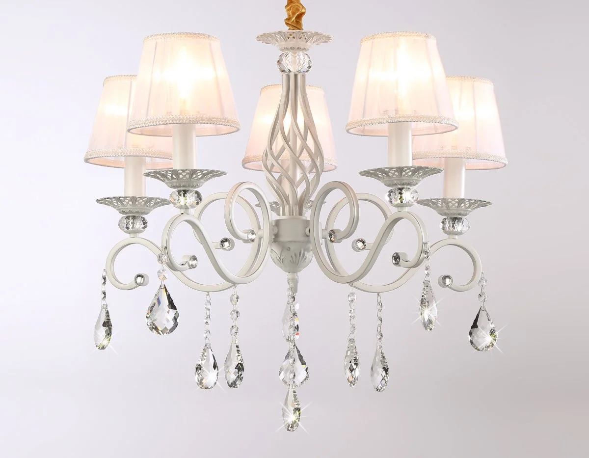 картинка Подвесная люстра с абажурами и хрусталем TR4547