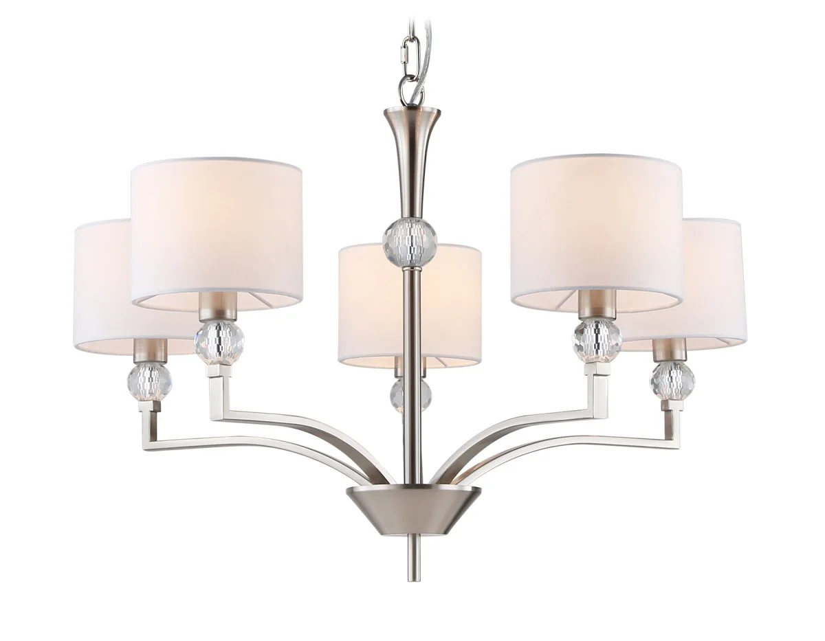 картинка Подвесная люстра с абажурами и хрусталем LH71121