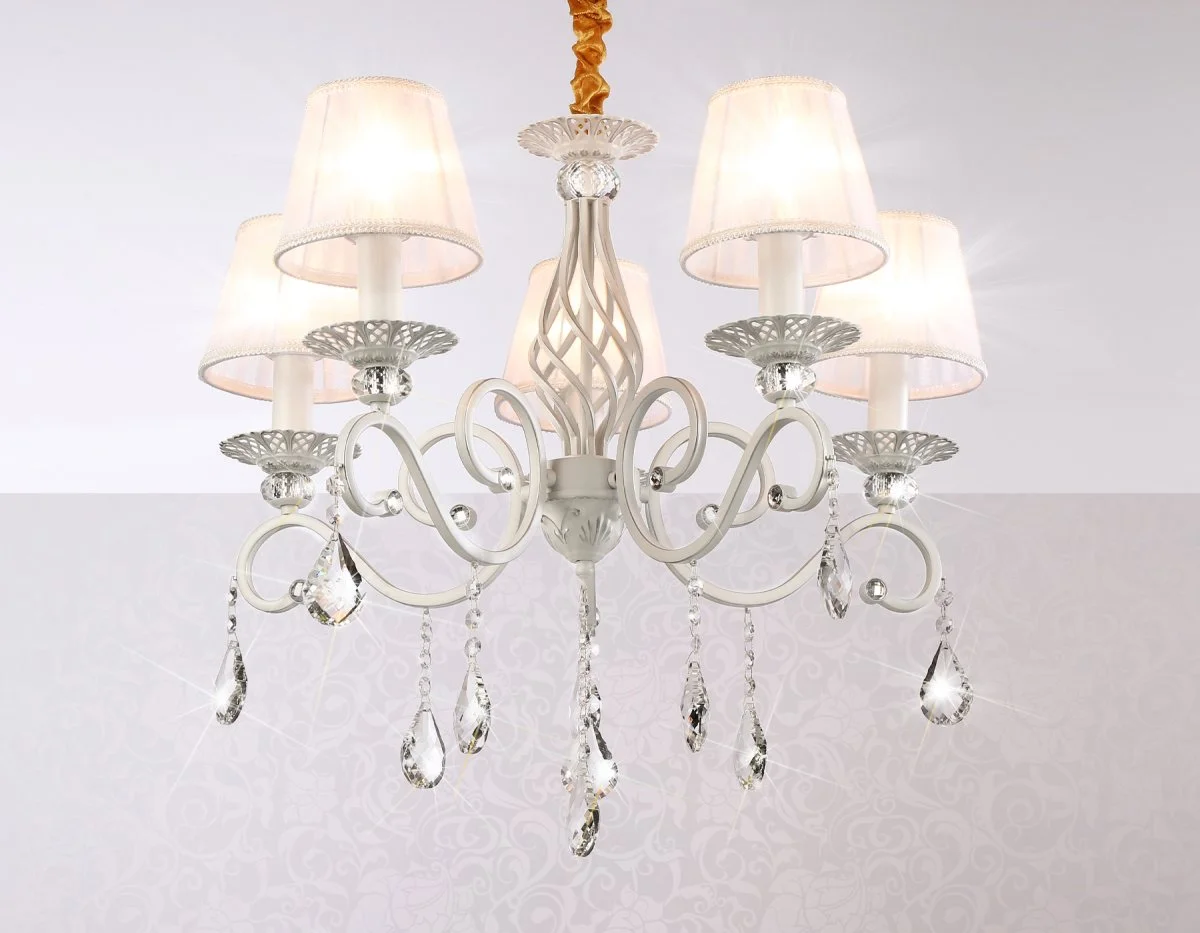 картинка Подвесная люстра с абажурами и хрусталем TR4547