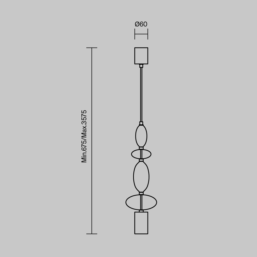 картинка Подвесной светильник Maytoni MOD071PL-L8B3K2