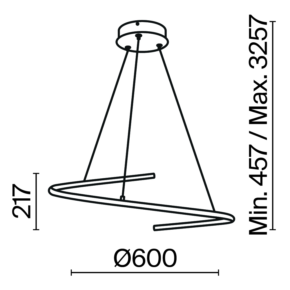 картинка Подвесной светильник Maytoni MOD242PL-L33BK