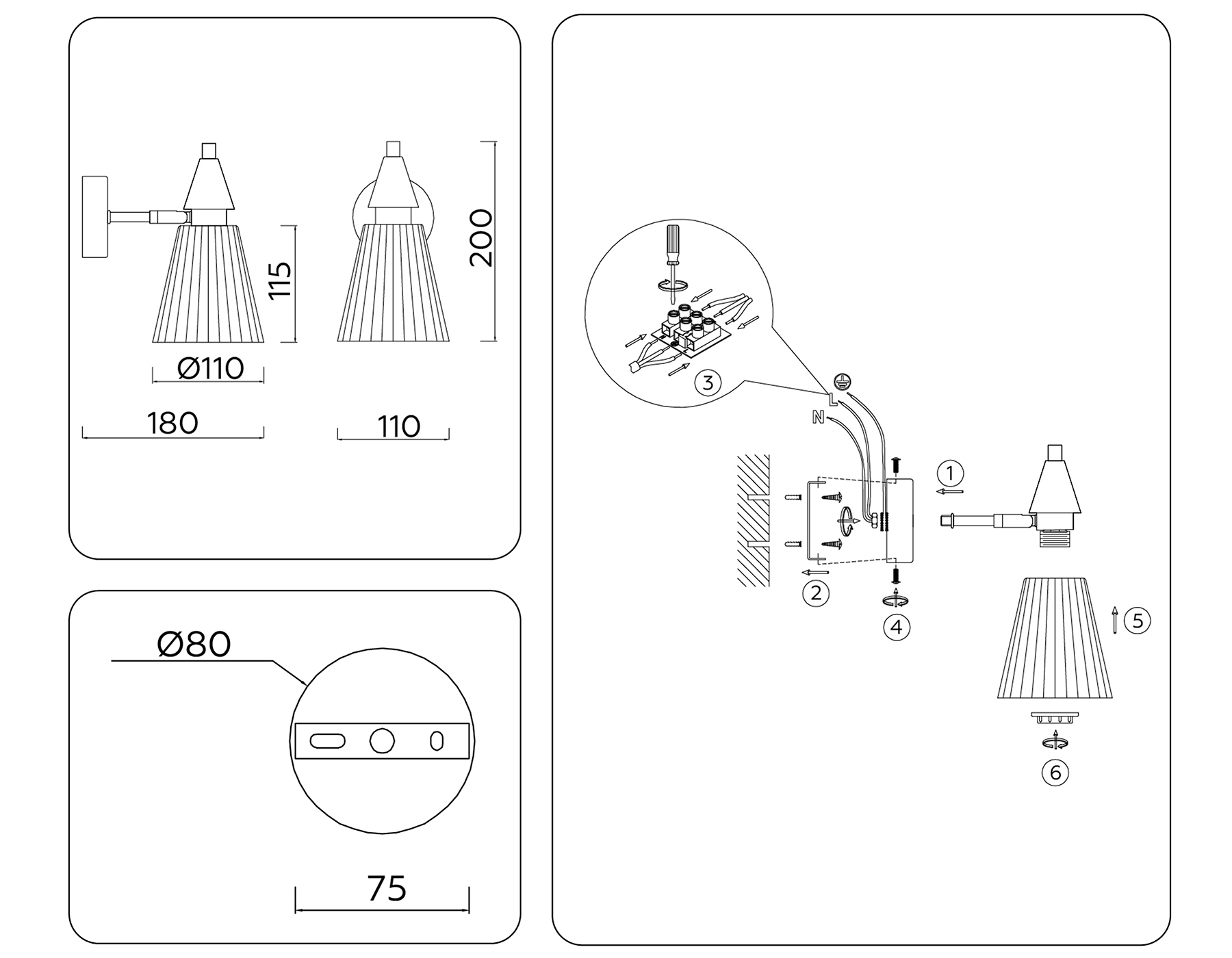 картинка Настенный светильник LH58118
