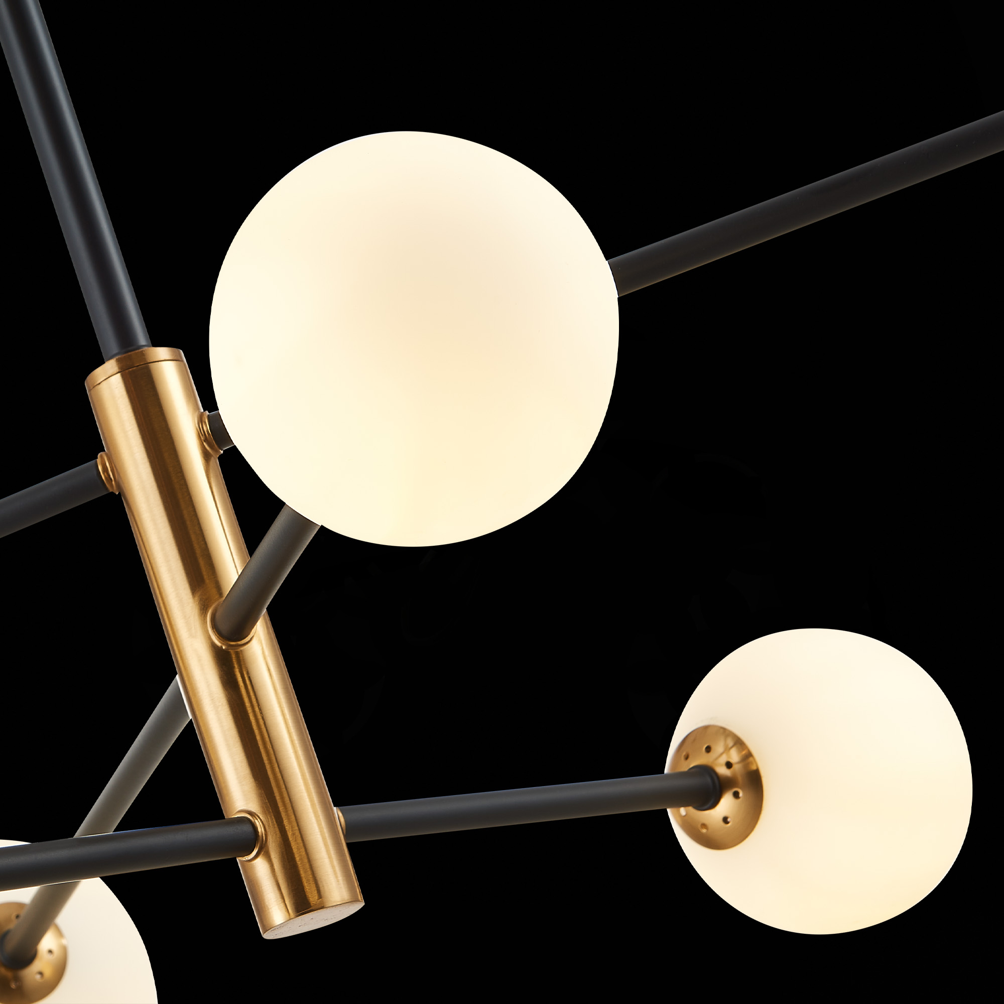 картинка SLE220103-06 Светильник потолочный Черный, Бронза/Белый G9 6*5W