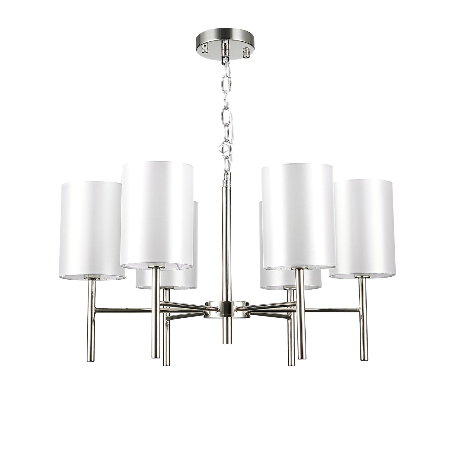 картинка SLE107303-06 Светильник подвесной Никель/Белый E14 6*40W