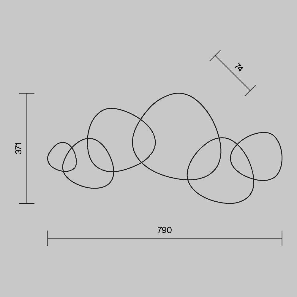 картинка Настенный светильник (бра) Maytoni MOD314WL-L13N3K