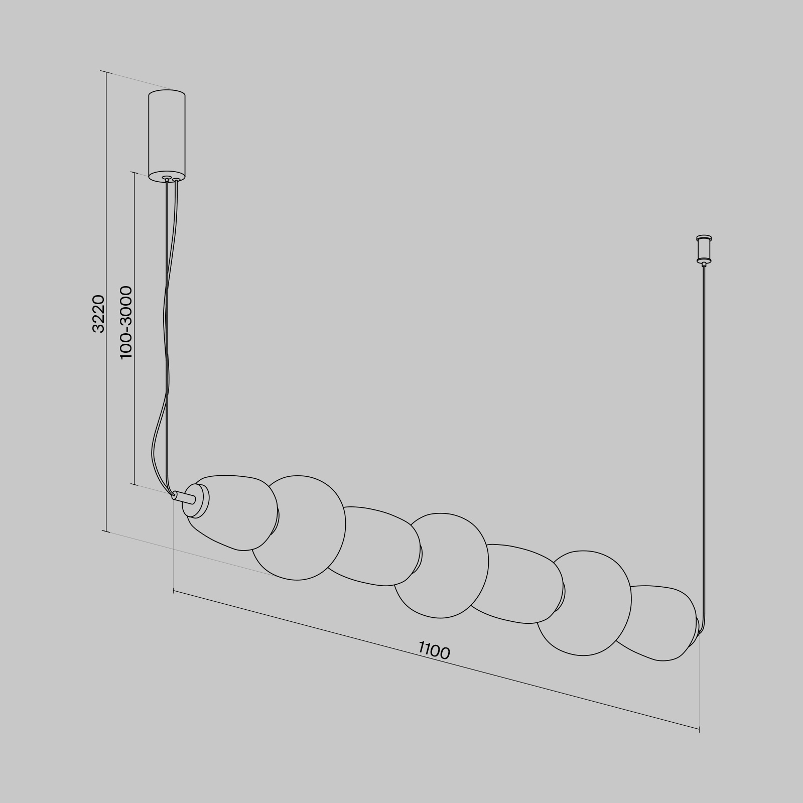 картинка Подвесной светильник Maytoni MOD267PL-L42CH3K
