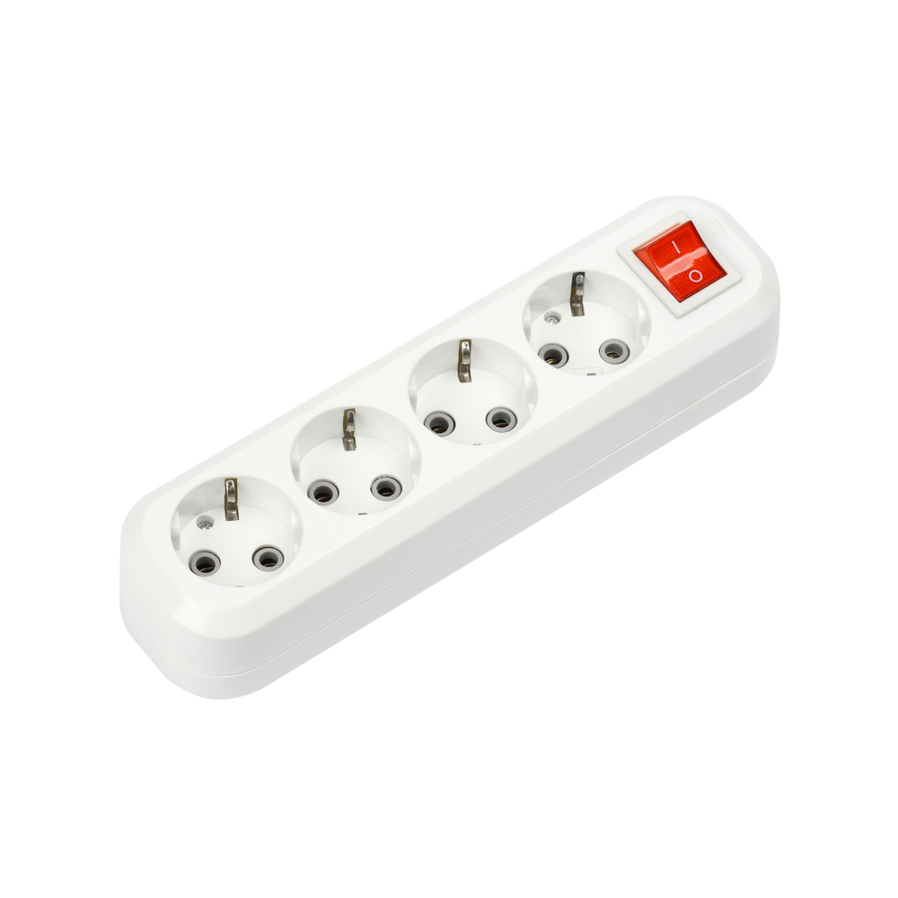 картинка Колодка УЗВ-4-GRAND четырехместная с выключателем и заземлением 5240 IN HOME