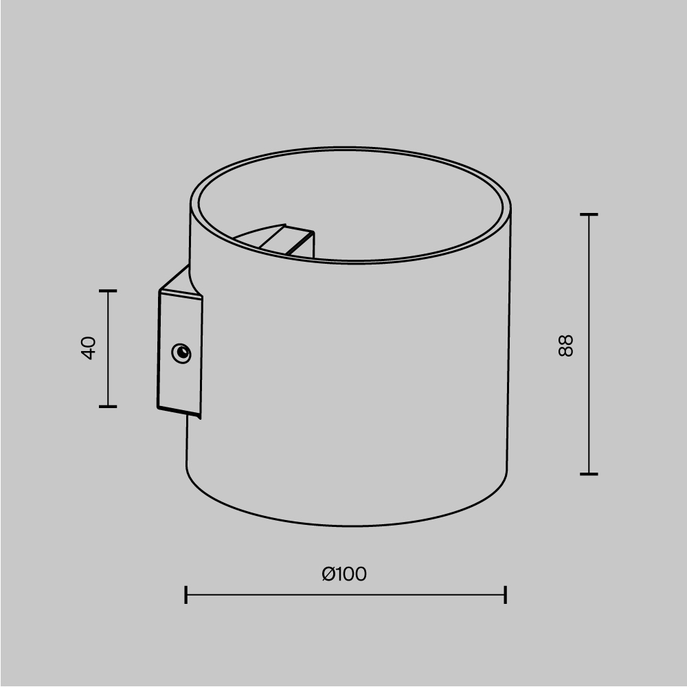 картинка Настенный светильник (бра) Technical C066WL-01B